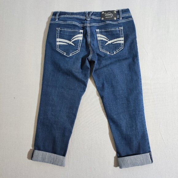 Vanity Premium Collection Capri Jeans women's size 28 (W32) ink blue colour - Picture 3 of 13